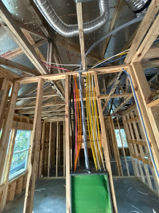 Jobsite inspection photo - electrical rough-in