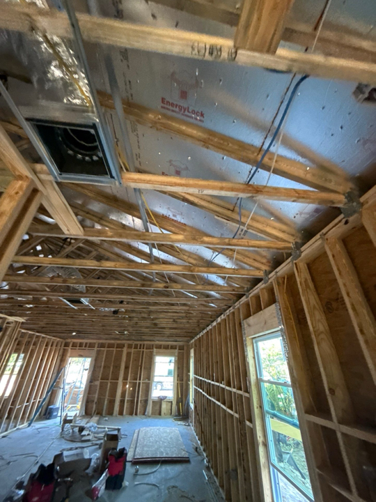 Jobsite inspection photo - rough-in work